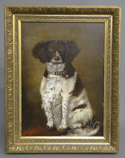 19th c. oil on artist board of a