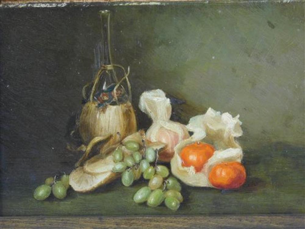 19TH C. OIL ON BOARD, STILL LIFE