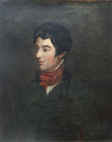 19th C. Oil on Canvas of Lord