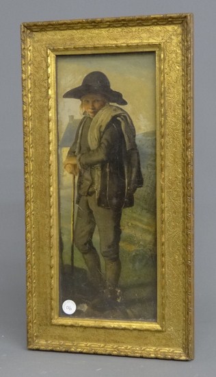 19th c. oil on canvas laid down
