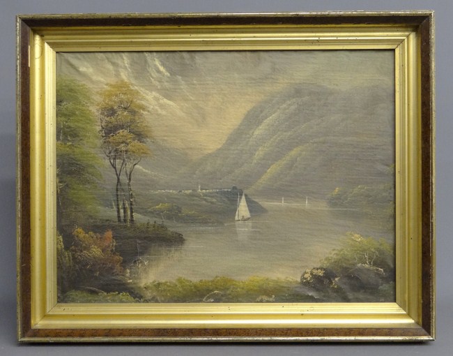 19th c. oil on canvas Hudson