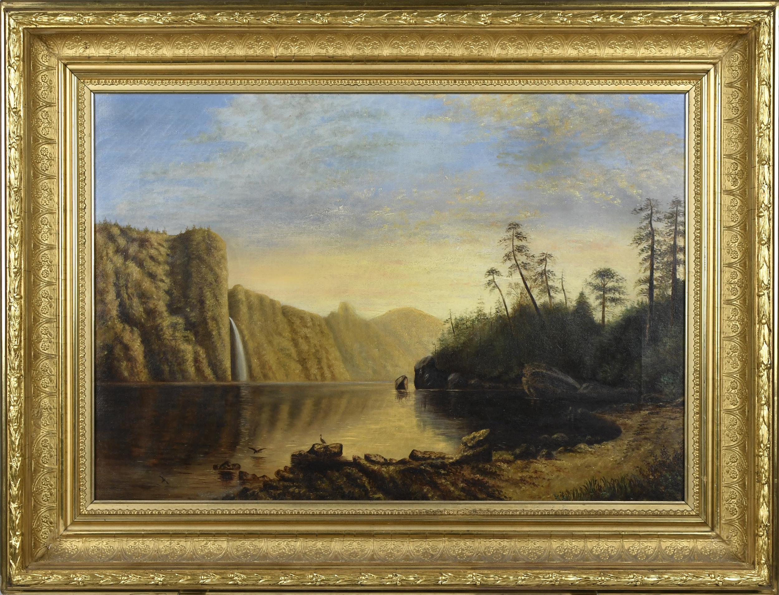 19TH C. OIL ON CANVAS, YOSEMITE,