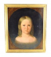 19TH C. OIL ON CANVAS PRIMITIV