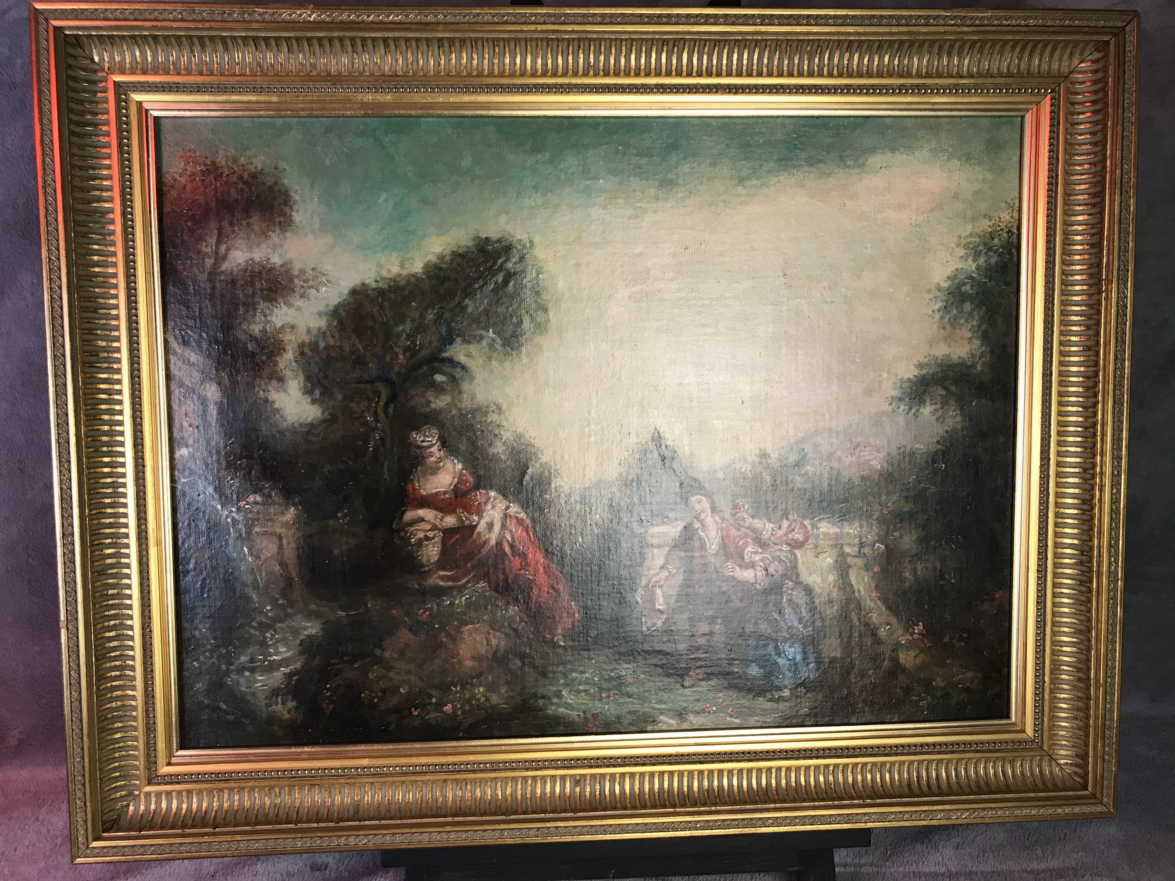 19TH C. OIL ON CANVAS LANDSCAPE