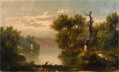 19TH C. OIL ON CANVAS, ON THE