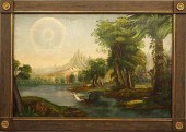 19TH C. OIL PAINTING, VOYAGE O