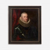 19TH C. OIL PORTRAIT, MANNER O