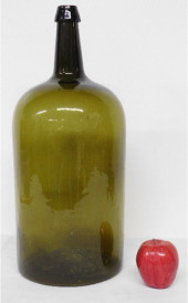 19TH C. OLIVE YELLOW STRAIGHT
