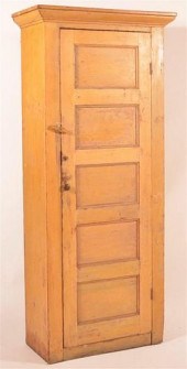 19TH C. ONE DOOR MUSTARD CHIMN