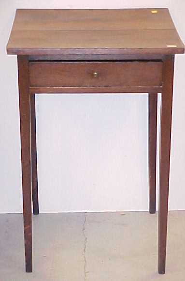 19th C. one drawer stand  two board