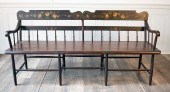 19TH C. PA DEACON'S BENCH. Ca.