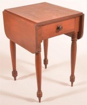 19TH C. PA ONE DRAWER WORK STA
