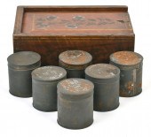 19TH C. PA PAINT DECORATED SLI