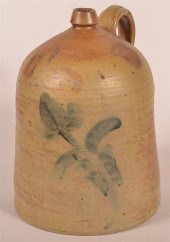 19TH C. PA STONEWARE JUG W/ CO