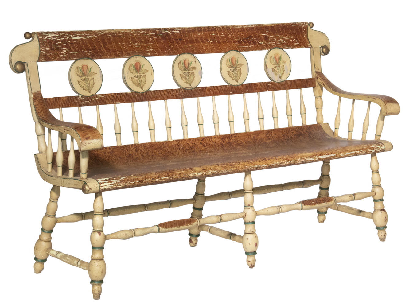 19TH C. PAINT DECORATED