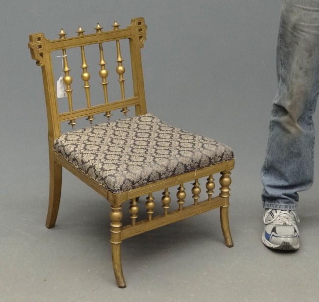 19th c. painted gold Herter