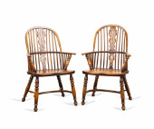 19TH C. PAIR ENGLISH WINDSOR E