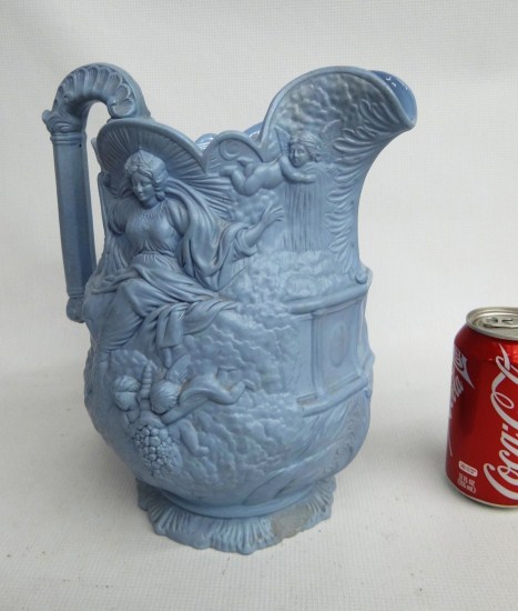 19th c. Parian water pitcher with
