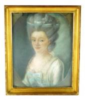 19TH C. PASTEL ON PAPER PORTRA