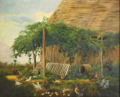 19TH C. PASTORAL LANDSCAPE WIT