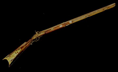 19TH C PERCUSSION RIFLEA 19th