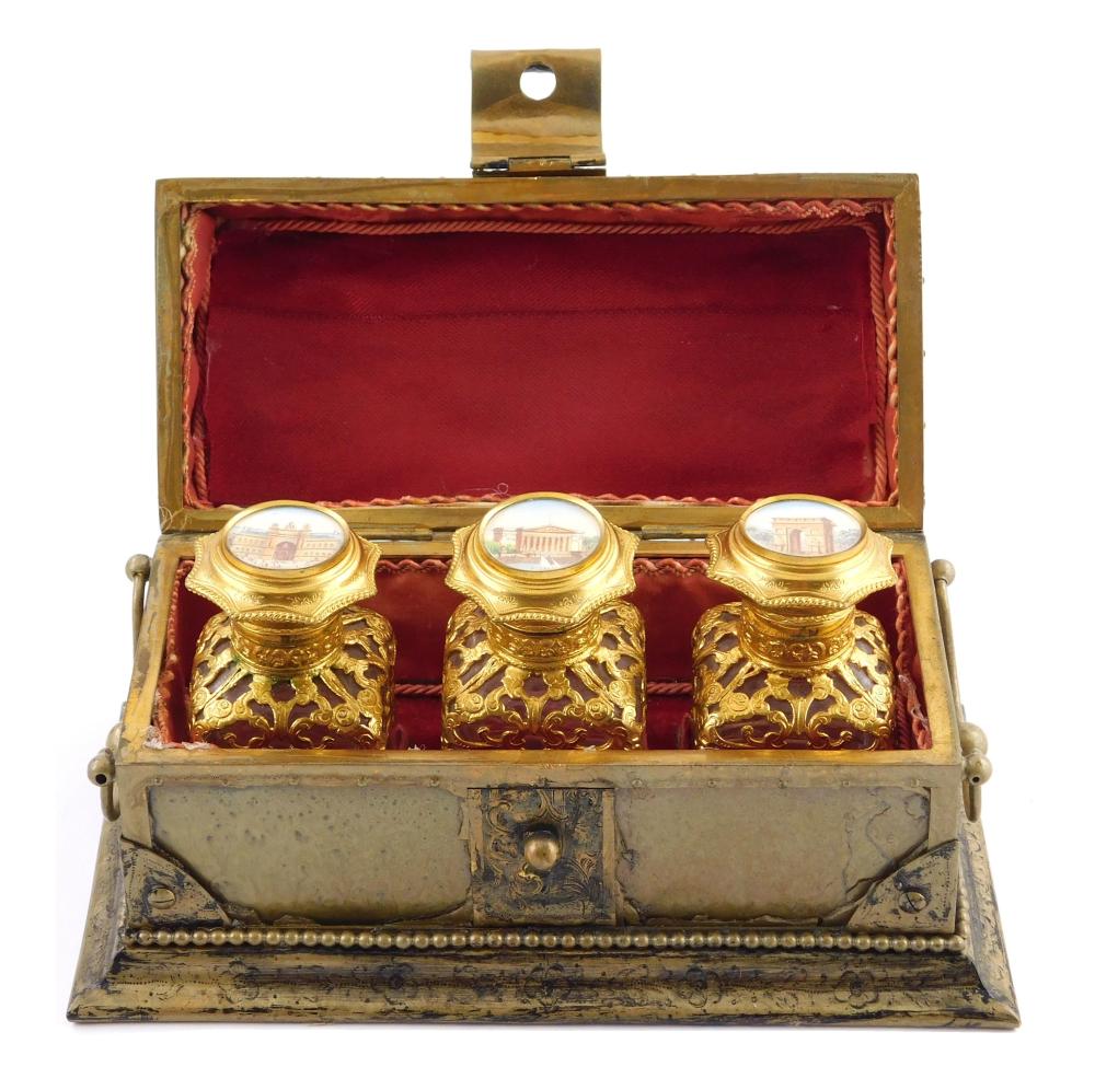 19TH C. PERFUME CASKET BOX WITH