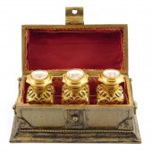 19TH C. PERFUME CASKET BOX WIT