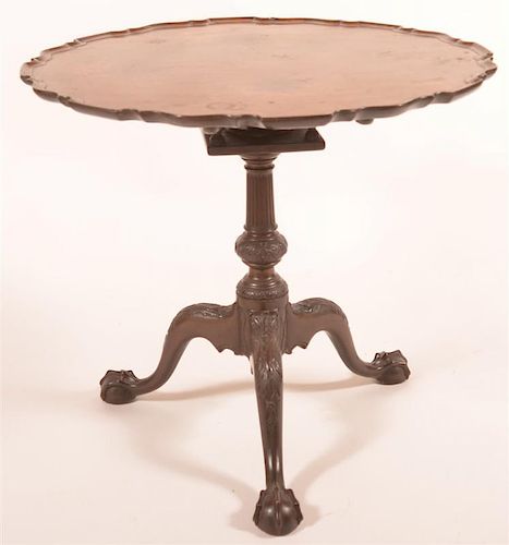 19TH C PHILA. HIGHLY CARVED PIE