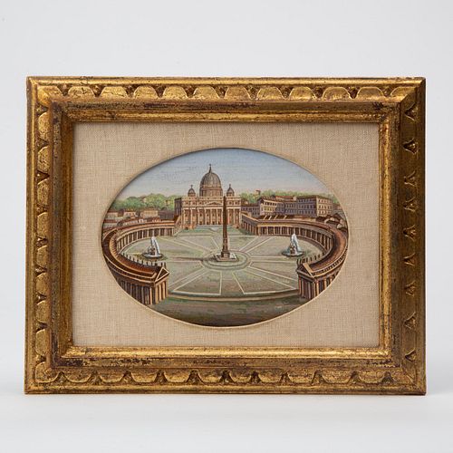 19TH C. PIETRA DURA 'ST. PETERS