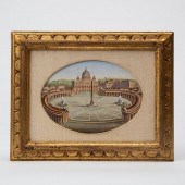 19TH C. PIETRA DURA 'ST. PETER