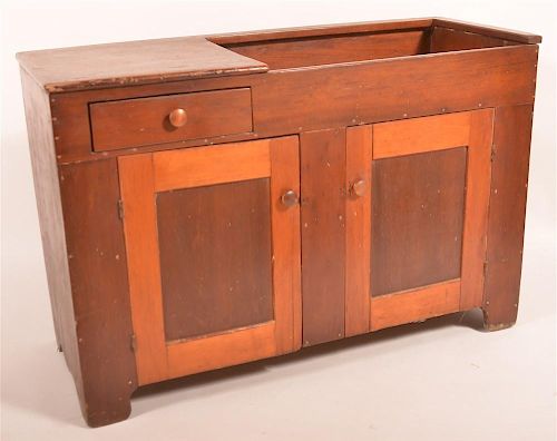 19TH C. PINE ONE DRAWER DRY