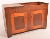 19TH C. PINE ONE DRAWER DRY SI