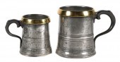 19TH C. PINT AND HALF PINT PEW