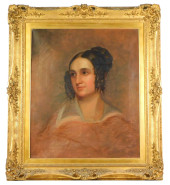 19TH C. PORTRAIT OF A WOMAN, O