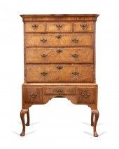 19TH C. QUEEN ANNE STYLE WALNU