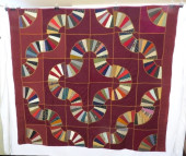 19TH C. QUILT - GRANDMOTHERS F