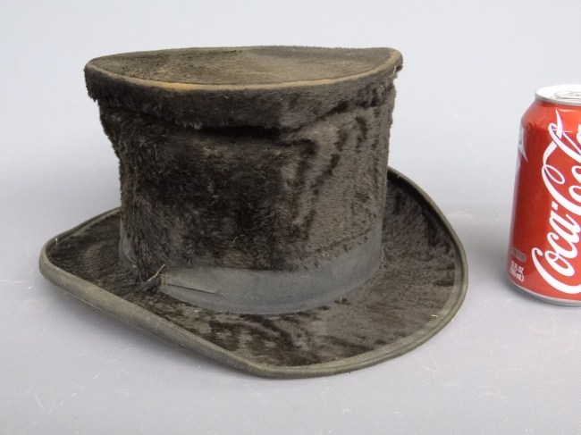 19th c. 'R. Terry N.Y.C.'' top hat.