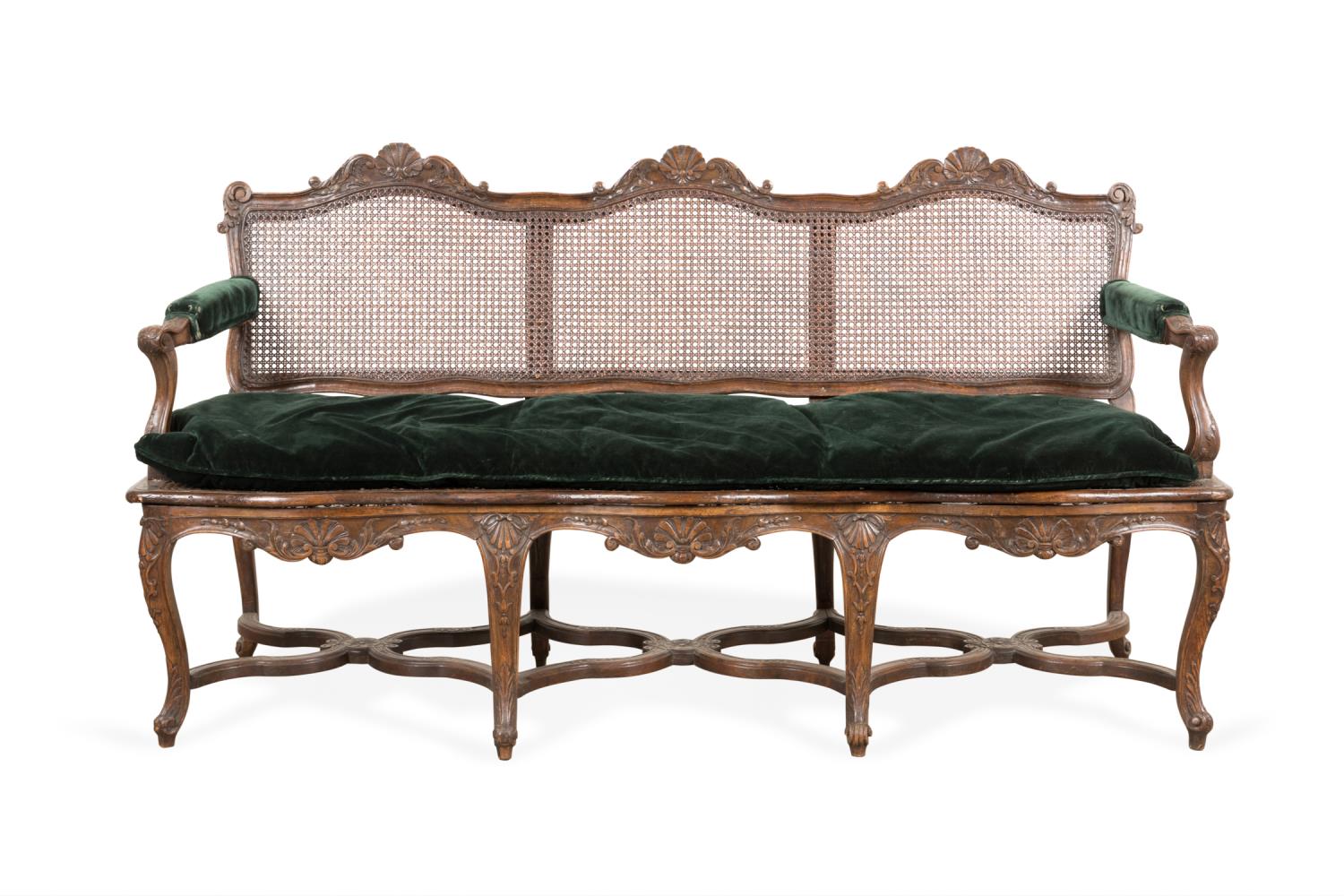 19TH C. REGENCE STYLE CANED