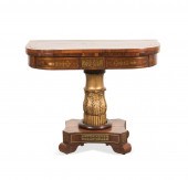 19TH C. REGENCY BRASS INLAID R