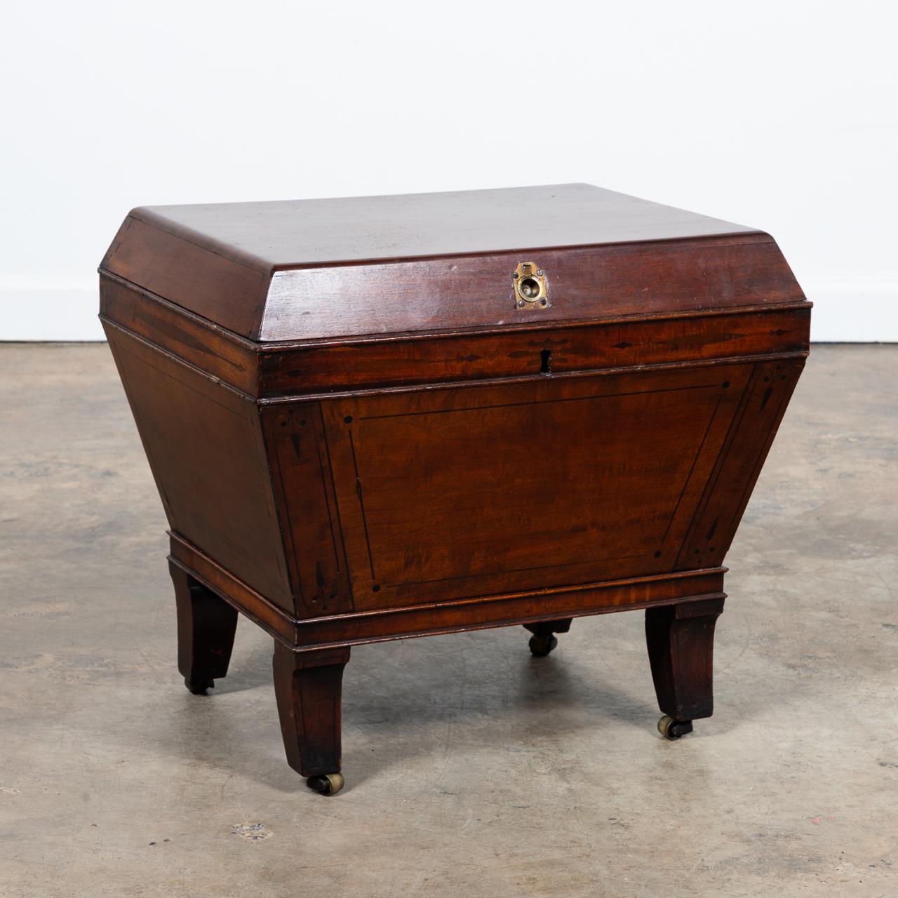 19TH C. REGENCY CAMPAIGN MAHOGANY