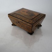 19TH C. REGENCY SATINWOOD TEA