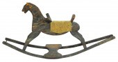 19TH C. ROCKING HOBBY HORSE IN