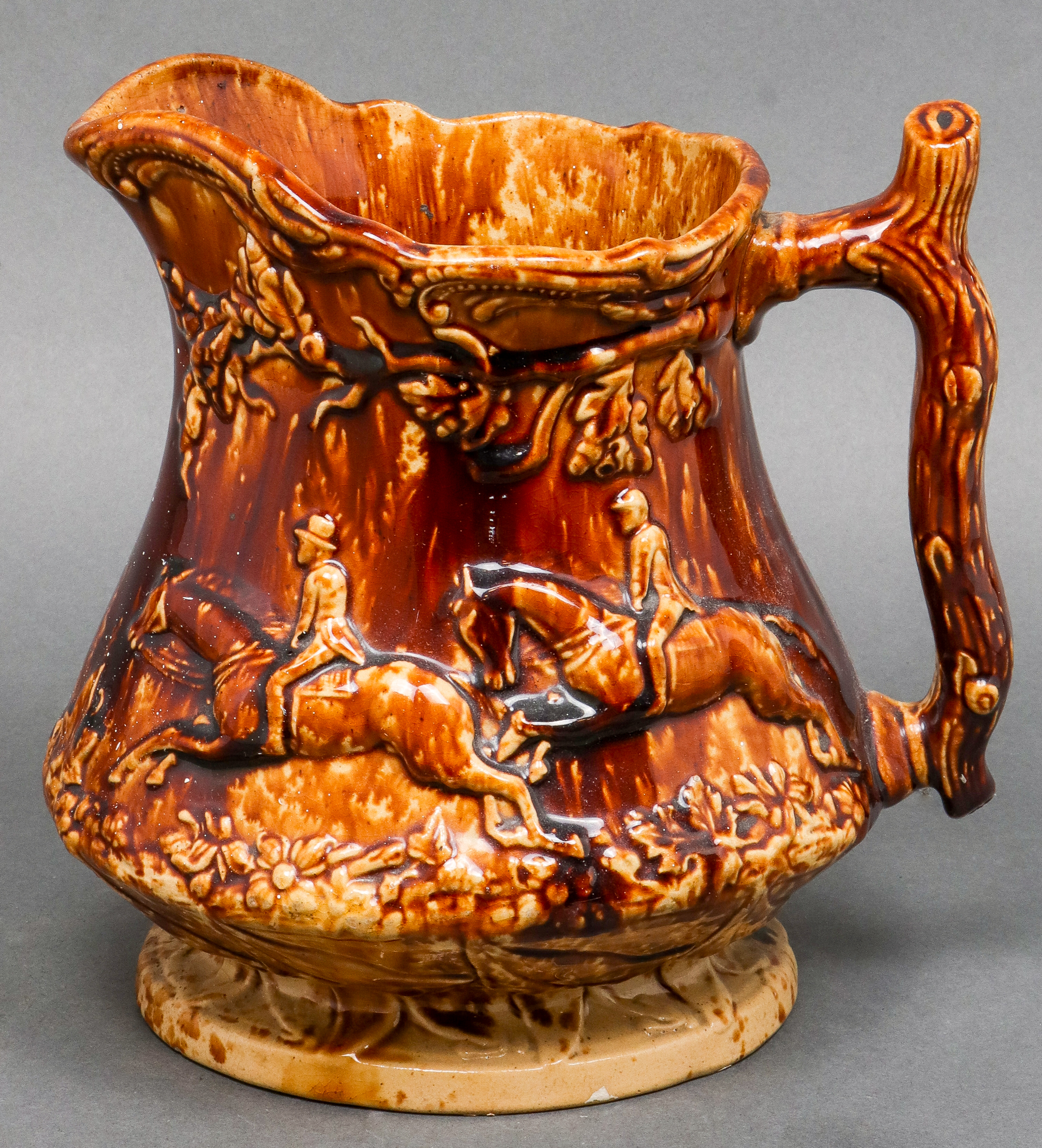 19TH C. ROCKINGHAM GLAZED POTTERY
