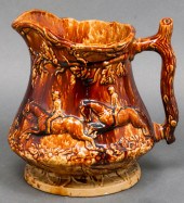 19TH C. ROCKINGHAM GLAZED POTT