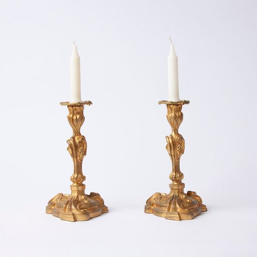 19TH C. ROCOCO REVIVAL GILT BRASS