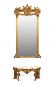 19TH C. ROCOCO REVIVAL MIRROR