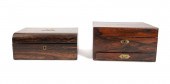 19TH C. ROSEWOOD TRAVEL CASE A