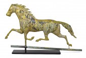 19TH C. RUNNING HORSE COPPER W