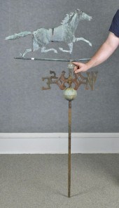 19TH C. RUNNING HORSE WEATHERV