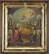 19TH C. RUSSIAN ICON. Antique